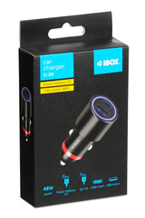 iBox ICC20 oplader til mobil enhed Smartphone, SmartWatch, Tablet Sort Cigartænder Hurtig opladning Automatisk
