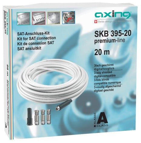 Axing SKB 395-20 koaxial kabel 20 m Hvid