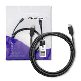 Qoltec 52353 USB-kabel USB 3.2 Gen 1 (3.1 Gen 1) 3 m USB C 5 Gbit/sek. 2,5 W Sort