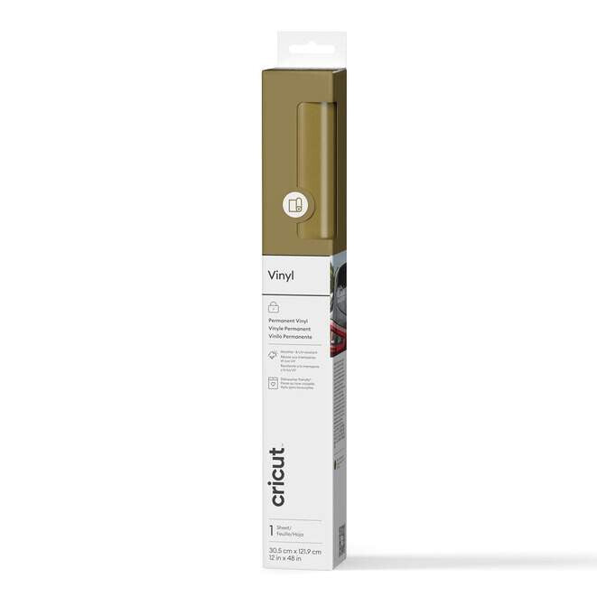 Cricut 2011574 selvklæbende vinyl Permanent Guld Blank