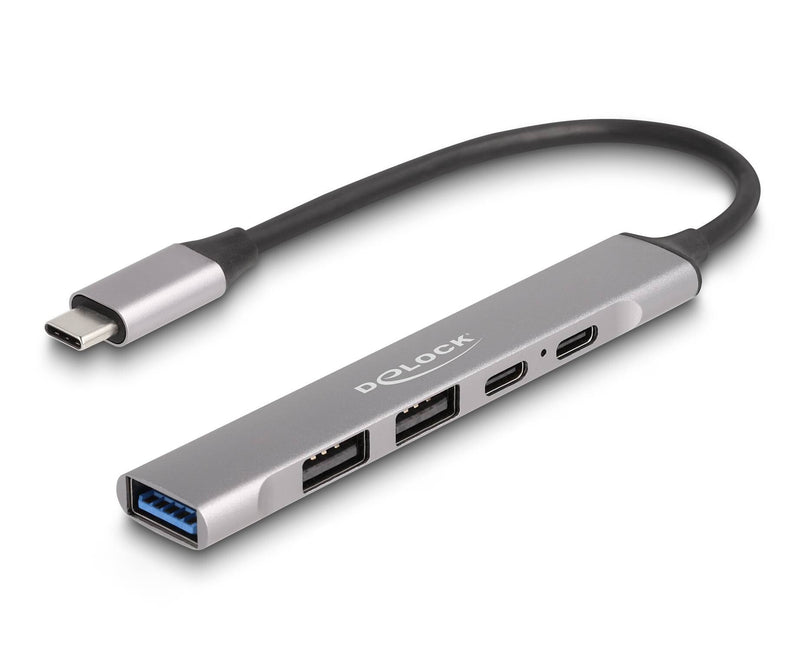 DeLOCK 64298 dockingstation Ledningsført USB 3.2 Gen 2 (3.1 Gen 2) Type-C Grå