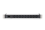 Digitus DN-95429 strømforsyningsenhed (PDU) 9 AC stikkontakt(er) 1U
