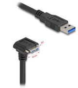 DeLOCK 81030 USB-kabel USB 3.2 Gen 1 (3.1 Gen 1) 1 m USB A Micro-USB B 5 Gbit/sek. Sort