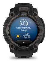 Garmin Instinct 3 AMOLED 3,05 cm (1.2") 45 mm Digital 390 x 390 pixel Berøringsskærm Sort GPS (satellit)