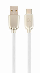 Cablexpert CC-USB2R-AMCM-2M-W USB-kabel USB 2.0 USB A USB C 0,48 Gbit/sek. Hvid
