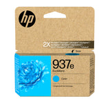 HP Original 937e EvoMore-blækpatron, cyan