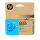 HP Original 937e EvoMore-blækpatron, cyan