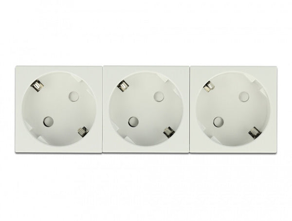 DeLOCK 81323 stikkontakt CEE 7/3 Hvid
