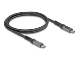 DeLOCK 86067 USB-kabel USB4 Gen 3x2 1 m USB C 40 Gbit/sek. 240 W Sort
