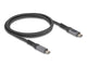 DeLOCK 86067 USB-kabel USB4 Gen 3x2 1 m USB C 40 Gbit/sek. 240 W Sort