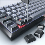 CHERRY KW 300 MX tastatur Hjem USB + Bluetooth QWERTZ Tysk Sort, Kobberfarve, Grå