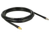 DeLOCK 13007 koaxial kabel CFD400, LLC400 3 m SMA Sort