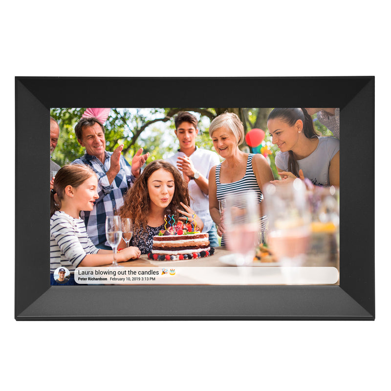 Denver PFF-1063BLACK digital fotoramme Sort 25,6 cm (10.1") Berøringsskærm Wi-Fi