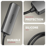 Axagon RVC-HI8KPD, USB-C -> HDMI 2.1 redukce / adaptér, 8K/60Hz, 4K/144Hz, HDR10+, PD100W 0,16 m USB Type-C HDMI + USB Type-C