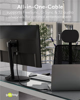 Goobay 75685 DisplayPort kabel 2 m Sort