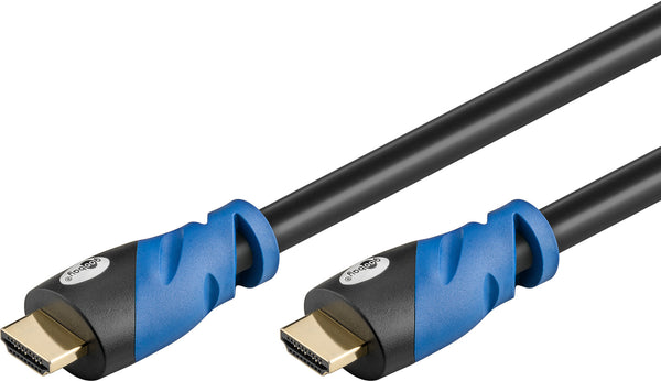 Goobay 72319 HDMI-kabel 3 m HDMI Type A (Standard) Sort, Blå