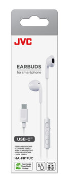 JVC HA-FR17UC Headset Ledningsført I ørerne Opkald/musik USB Type-C Hvid