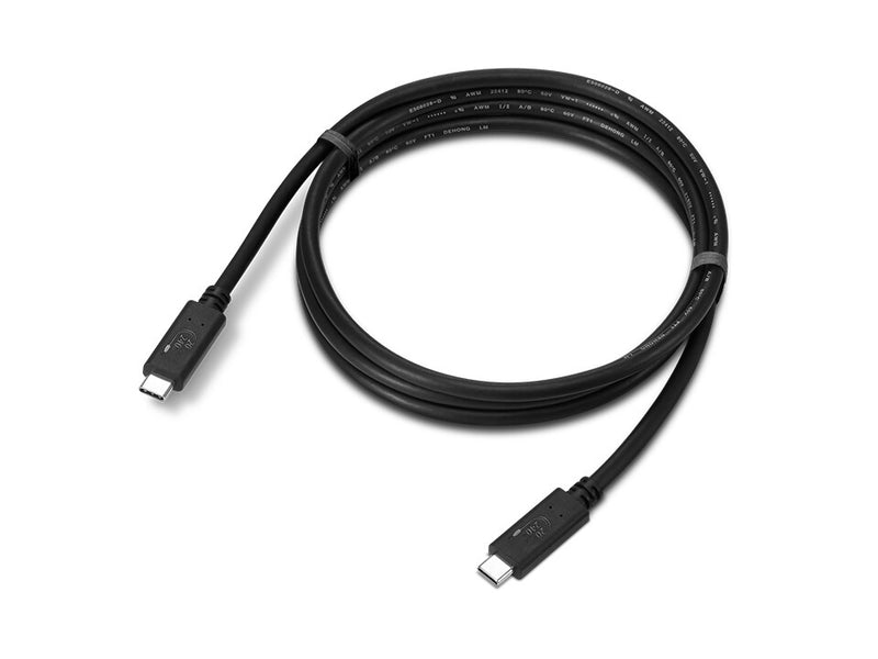 Lenovo 4X91U92143 USB-kabel USB4 Gen 2x2 1,5 m USB C 20 Gbit/sek. Sort