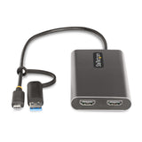 StarTech.com 109B-USBC-HDMI USB grafisk adapter 3840 x 2160 pixel Grå