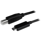 StarTech.com USB2CB1M USB-kabel USB 2.0 1 m USB C USB B 0,48 Gbit/sek. Sort