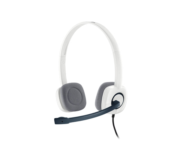 Logitech H150 Headset Ledningsført Kontor/Callcenter Hvid