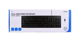 Deltaco TB-626-C tastatur Universel USB QWERTY Nordisk Sort