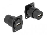 DeLOCK 86784 kabel kønsskifter USB A Sort