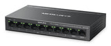 Mercusys MS110CMP netværksswitch Fast Ethernet (10/100) Strøm over Ethernet (PoE) Sort