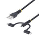 StarTech.com RLTCUB1MBK USB-kabel USB 2.0 1 m USB A Micro-USB B 0,48 Gbit/sek. Sort