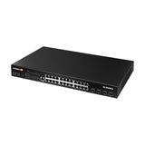 Edimax GS-5424PLX netværksswitch Administreret L2 Gigabit Ethernet (10/100/1000) Strøm over Ethernet (PoE) 1U Sort