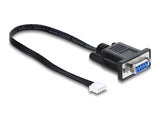 DeLOCK 91290 serielkabel Sort 0,25 m RS-232 JST-XHR-4P