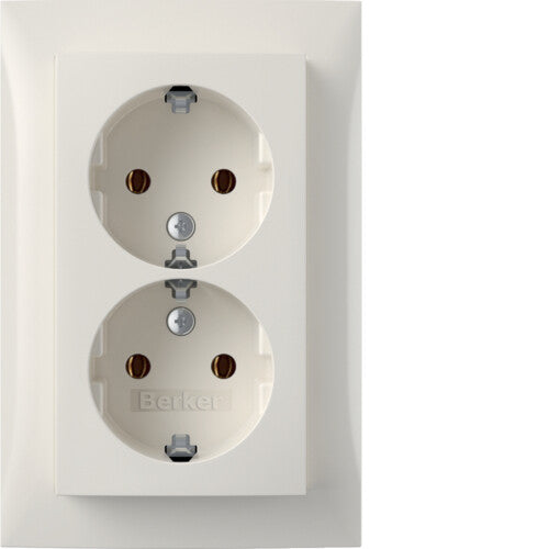 Berker 47748989 stikkontakt Type E Hvid