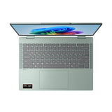 Lenovo IdeaPad 5 2-in-1 14AGP11 Copilot+ PC AMD Ryzen AI 5 430 Hybrid (2-i-1) 35,6 cm (14") Berøringsskærm WUXGA 16 GB DDR5-SDRAM 512 GB SSD Wi-Fi 7 (802.11be) Windows 11 Home Grøn, Grå Tysk