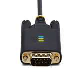 StarTech.com 2P6FFC-USB-SERIAL kabel kønsskifter USB-A 2 x DB-9 RS-232 Sort, Grå