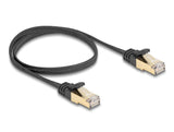 DeLOCK 80324 netværkskabel Sort 0,5 m Cat6a S/FTP (S-STP)