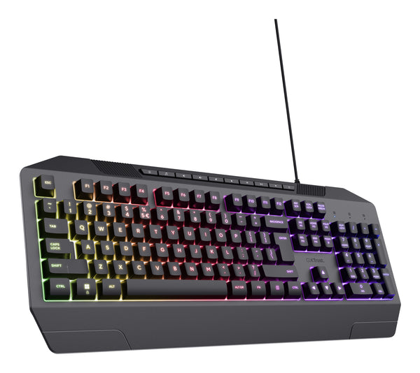 Trust GXT 836 Evocx tastatur Spil USB QWERTY US engelsk Sort