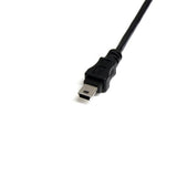 StarTech.com USBMUSBFM1 USB-kabel 0,3 m USB A Mini-USB B 0,48 Gbit/sek. Sort