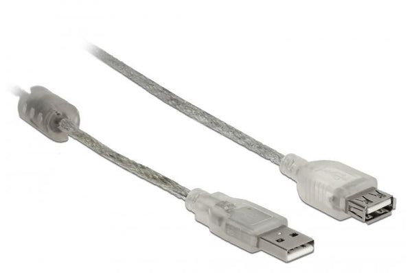 DeLOCK 82244 USB-kabel USB 2.0 0,3 m USB A 0,48 Gbit/sek. Transparent
