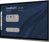 Viewsonic IFP7562 skilte display Interaktivt fladpanel 190,5 cm (75") LED Wi-Fi 350 cd/m² 4K Ultra HD Sort Berøringsskærm Indbygget processer Android