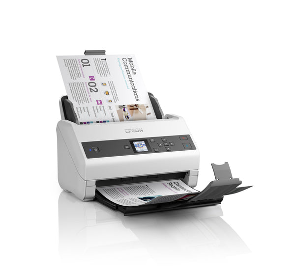 Epson WorkForce DS-870 Skanner med papir-tilførsel 600 x 600 dpi A4 Grå, Hvid