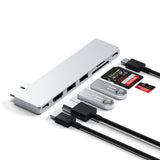 Satechi ST-HUCPHSS dockingstation Docking USB 3.2 Gen 2 (3.1 Gen 2) Type-C Sølv