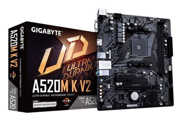 GIGABYTE A520M K V2 bundkort AMD A520 Stik AM4 micro ATX