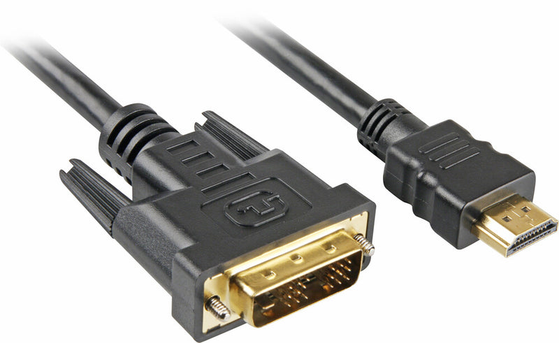 Sharkoon 4044951009077 videokabel adapter 5 m HDMI DVI-D Sort