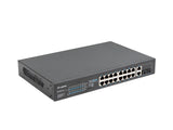 Lanberg RSFE-16P-2C-150 netværksswitch Ikke administreret Gigabit Ethernet (10/100/1000) Strøm over Ethernet (PoE) 1U Sort