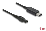 DeLOCK 90978 el-ledning Sort 1 m USB A 2-polet