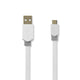 Nedis CCBW60500WT10 USB-kabel USB 2.0 1 m USB A Micro-USB B 0,48 Gbit/sek. Hvid