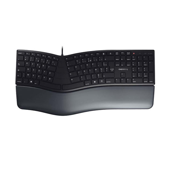CHERRY KC 4500 ERGO tastatur Universel USB AZERTY Fransk Sort