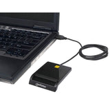 Manhattan 102049 smartcard læser Indendørs USB USB 2.0 Sort