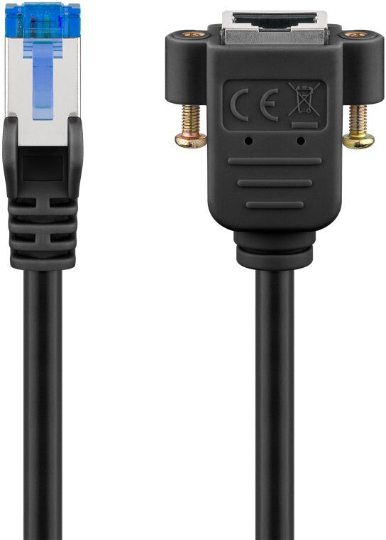 Goobay 65645 netværkskabel Sort 5 m Cat6a S/FTP (S-STP)
