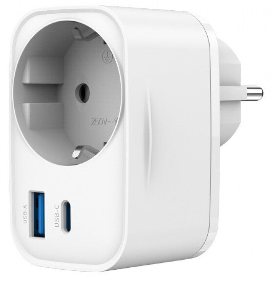 Gembird TA-ACPDQC20-01-W oplader til mobil enhed Universel Hvid Vekselstrøm Hurtig opladning Indendørs